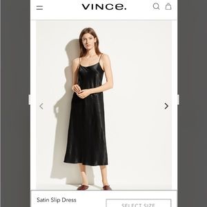 Vince Japanese silk slip dresses midi length 2 colors.
